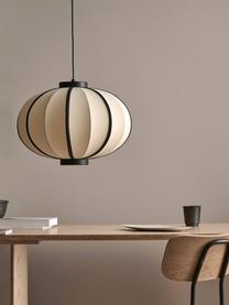 Hanglamp Ashley, Lampenkap: textiel, Lichtbeige, Ø 50 x H 35 cm