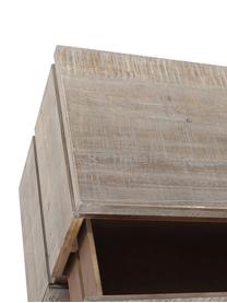 Mesilla de noche Jim, Estructura: madera, Patas: metal, Marrón, An 47 x Al 57 cm
