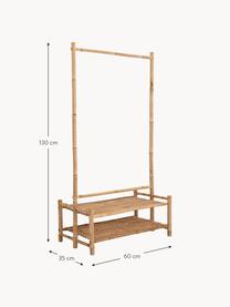 Appendiabiti in legno Christianna, Bambù, Marrone chiaro, Larg. 60 x Alt. 130 cm