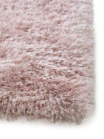 Glänzender Hochflor-Teppich Lea in Rosa, 50% Polyester, 50% Polypropylen, Rosa, B 300 x L 400 cm (Größe XL)