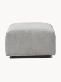 Pouf Lena, Tissu gris clair, larg. 76 x prof. 76 cm