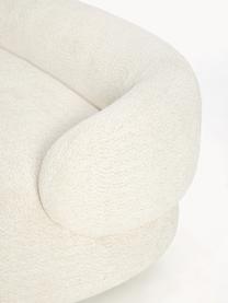 Sofa Alba (3-Sitzer) aus Teddy-Bouclé, Bezug: 100 % Polyester Der strap, Gestell: Massives Fichtenholz, Kie, Füße: Kunststoff Dieses Produkt, Teddy-Bouclé Off White, B 235 x T 114 cm, Rückenlehne links