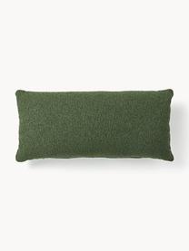 Cojín sofá en tejido bouclé Sofia, Funda: Bouclé (100% poliéster), Bouclé verde oscuro, An 30 x L 70 cm