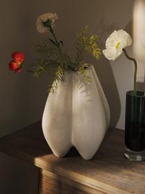 Grosse Vase Frida aus Steingut, Steingut, Off White, B 26 x H 31 cm