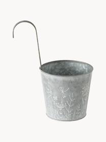 Macetero pequeño de balcón Silene, Metal galvanizado, Zinc, Ø 14 x Al 24 cm