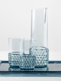 Caraffa acqua con motivo strutturato Jellies, 1,3 L, Plastica, Azzurro, 1.3 L