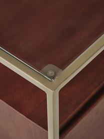 Odkládací stolek Theodor, Mangové dřevo, hnědá, Š 45 cm, V 50 cm