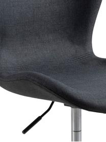 Krzesło biurowe Batilda, obrotowe, Tapicerka: tkanina, Nogi: metal malowany proszkowo, Antracytowy, S 55 x G 54 cm