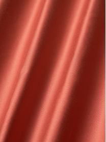 Drap-housse en satin de coton pour sommier tapissier Comfort, Rouge rouille, larg. 90 x long. 200 cm, haut. 35 cm