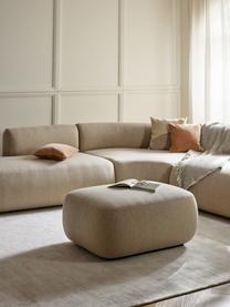 Hocker Sofia, Bezug: 100 % Polypropylen Der ho, Gestell: Fichtenholz, Spanplatte, , Webstoff Hellbeige, B 75 x T 96 cm