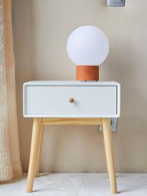 Mobiele dimbare LED tafellamp Terra met touch functie, Lampenkap: polyethyleen, Lampvoet: terracotta, Wit, oranje, Ø 20 x H 25 cm