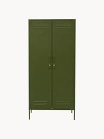 Petite armoire Twinny, Acier, revêtement par poudre, Vert foncé, larg. 85 x haut. 183 cm