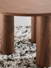 Ronde tafel Colette in walnoot, Ø 120 cm, MDF, met walnoothoutfineer, Hout, Ø 120 x H 72 cm