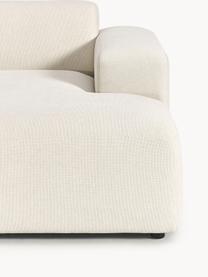 Ecksofa Melva (3-Sitzer), Bezug: 100 % Polyester Der strap, Gestell: Massives Kiefern- und Fic, Webstoff Off White, B 238 x T 143 cm, Eckteil links