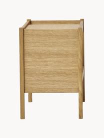 Odkládací stolek z dubového dřeva Journal, Dubové dřevo, dubová dýha, Dubové dřevo, Š 41 cm, V 43 cm
