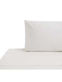 Set lenzuola in cotone avorio Lenare, Fronte e retro: avorio chiaro, 150 x 290 cm + 1 federa 50 x 80 cm