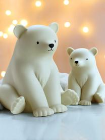 Lampada per bambini con funzione timer Polar Bear, Plastica, Bianco latte, Larg. 16 x Alt. 18 cm