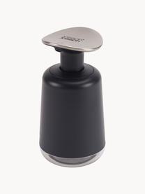 Dosificador de jabón Presto, Polipropileno (PP), acero inoxidable, Gris oscuro, plateado, Ø 7 x Al 15 cm