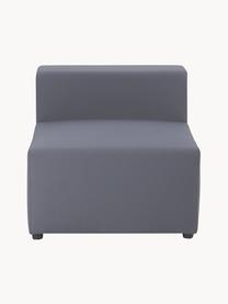 Outdoor-Mittelmodul Simon, Bezug: 88% Polyester, 12% Polyet, Gestell: Siebdruckplatte, wasserfe, Dunkelgrau, B 75 x T 105 cm