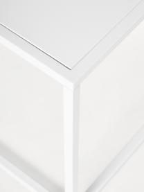 Kovový konferenční stolek Neptun, Kov s práškovým nástřikem, Bílá, Š 90 cm, H 60 cm