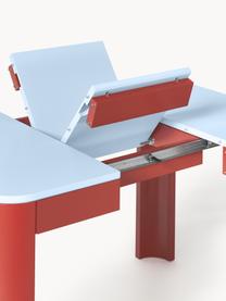 Rozkládací jídelní stůl Samos, různé velikosti, Světle modrá, červená, Š 80/120 cm, H 80 cm