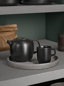 Tazza in gres nero opaco Nordic Kitchen 4 pz, Gres, Nero opaco, Ø 8 cm, 300 ml