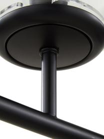 Grande suspension avec globes en verre Casey, Noir