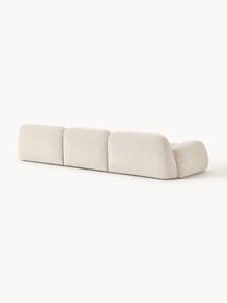 Modulares Sofa Wolke (4-Sitzer) aus Bouclé, Bezug: Bouclé (96 % Polyester, 4, Füße: Kunststoff Dieses Produkt, Bouclé Hellbeige, B 343 x T 118 cm