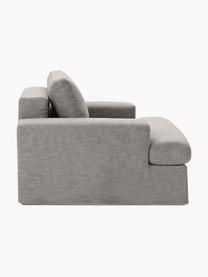 Fauteuil Russell met afneembare hoezen, Bekleding: 100% katoen Met 50.000 sc, Frame: massief grenenhout FSC-ge, Poten: kunststof Dit product is , Geweven stof grijs, B 103 x D 112 cm