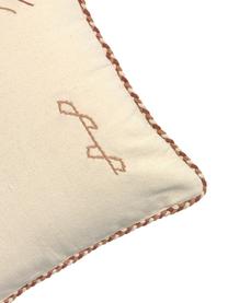 Housse de coussin 45x45 ethno Riad, Couleur crème, tons bruns