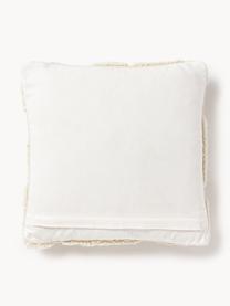 Kissenhülle Bubble mit Hoch-Tief-Struktur, Vorderseite: 92 % Wolle (RWS-zertifizi, Rückseite: 100 % Baumwolle, Off White, B 45 x L 45 cm