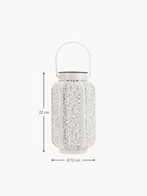 Outdoor solar lamp Sunshine Kiss, Lamp: metaal, Wit, Ø 12 x H 22 cm