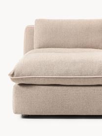 Modulares Ecksofa Felix mit Hocker, Bezug: 100 % Polyester Der strap, Gestell: Massives Kiefern- und Fic, Webstoff Beige, B 300 x T 210 cm