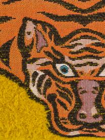 Federa arredo Tigris, Tessuto: jacquard, Giallo, arancione, nero, Larg. 45 x Lung. 45 cm