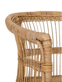 Sedia con braccioli in rattan  Palma, Rattan, Rattan, Larg. 60 x Prof. 70 cm