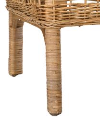 Rattan-Armlehnstuhl Palma, Rattan, Braun, B 60 x T 70 cm