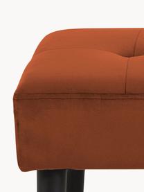 Banquette en velours Glory, Velours terracotta, larg. 95 x haut. 45 cm