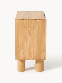 Aparador de madera de roble Cadi, Madera de roble aceitada, An 100 x Al 80 cm