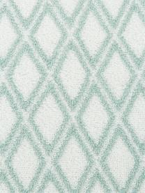 Toalla estampada doble cara Ava, Verde menta, blanco crema, Toalla manos, An 50 x L 100 cm, 2 uds.