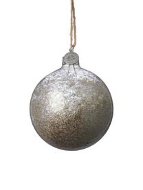 Palla di Natale Velma Ø 8 cm, 2 pz, Dorato trasparente, Ø 8 cm