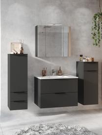 Armoire haute de salle de bain Crandon, larg. 36 cm, Anthracite, larg. 36 x haut. 111 cm