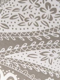 Kussenrol Manon met paisley patroon van biokatoen, Bekleding: 100% biokatoen, GOTS-gece, Taupe, patroon, Ø 18 cm, L 50 cm