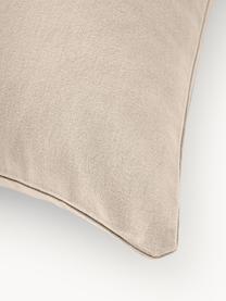 Poszewka na poduszkę z flaneli Biba, Beżowy, S 40 x D 80 cm
