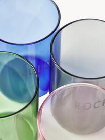 Dizajnový pohár na vodu Favourite HELLO, Borosilikátové sklo, Modrá (Hello), Ø 8 x V 11 cm, 350 ml