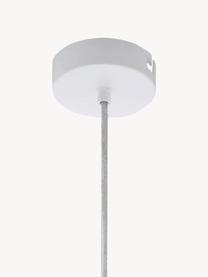 Lampada a sospensione stile nordico Carlton, Paralume: acciaio verniciato, Baldacchino: acciaio verniciato, Bianco, dorato, Ø 31 x Alt. 40 cm