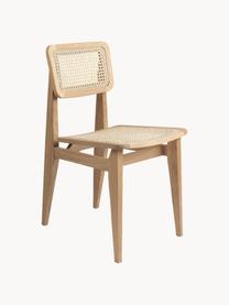Sedia in legno di quercia con intreccio viennese C-Chair, Struttura: legno di quercia oliato, Legno chiaro, beige chiaro, Larg. 41 x Prof. 53 cm