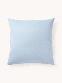 Taie d'oreiller en percale de coton avec passepoil Daria, Bleu ciel, beige clair, larg. 50 x long. 70 cm