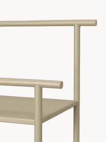 Scaffale in metallo Dora, Ferro verniciato a polvere e zincato, Beige chiaro opaco, Larg. 82 x Alt. 106 cm