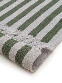 Ručně tkaný vlněný koberec s třásněmi Gitta, 90 % vlna, 10 % bavlna

V prvních týdnech používání vlněných koberců se může objevit charakteristický jev uvolňování vláken, který po několika týdnech používání zmizí., Světle šedá, tmavě zelená, Š 80 cm, D 150 cm (velikost XS)