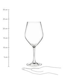 Kieliszek do wina z kryształu Eno, 6 szt., Szkło kryształowe Luxion, Transparentny, Ø 10 x W 22 cm